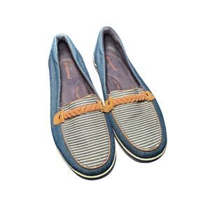 Grasshopper ortholite comfort slip on shoes‎ womens 7.5 comfort casual nautical
